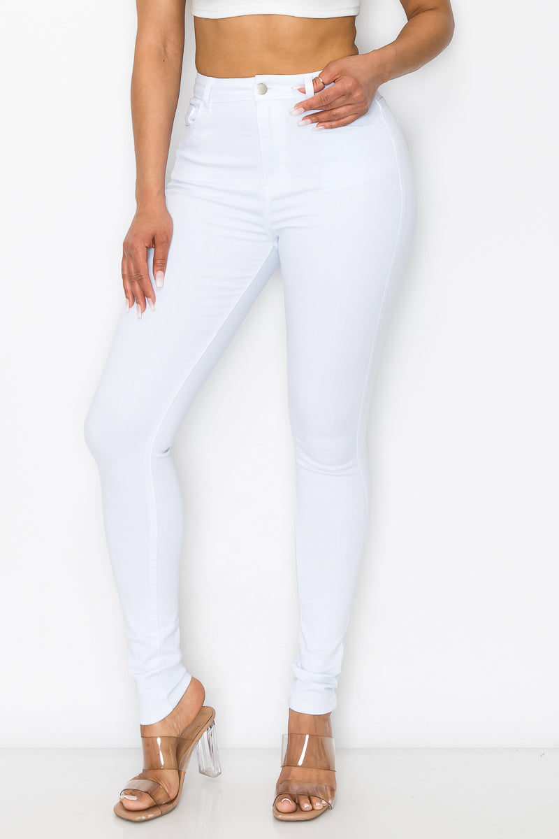 Kate - Jean skinny stretch classique à taille très haute