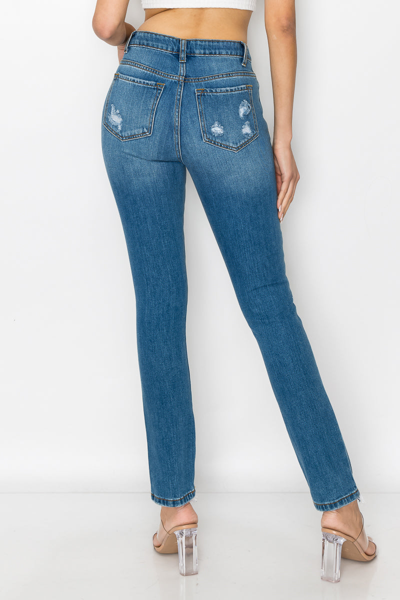 Sophia - Calça jeans High Rise Destructed Mom
