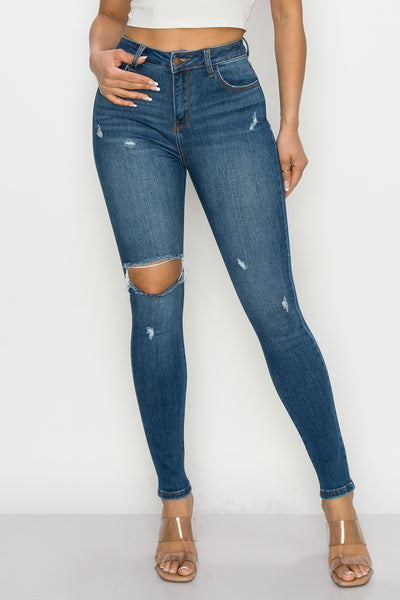 Suzy - High Rise Destructed Skinny