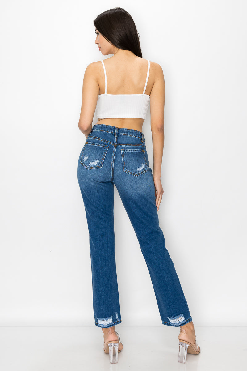 Kelsey - Gamba dritta distrutta con toppa a vita alta