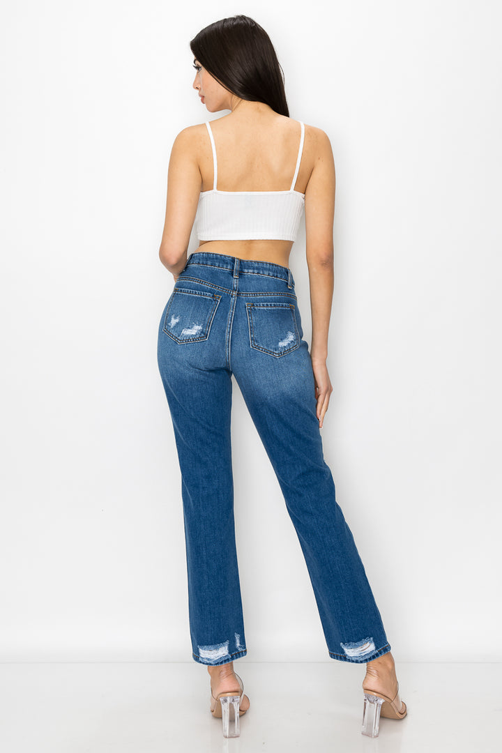 Kelsey - Gamba dritta distrutta con toppa a vita alta