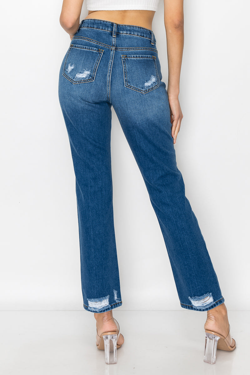 Kelsey - Gamba dritta distrutta con toppa a vita alta