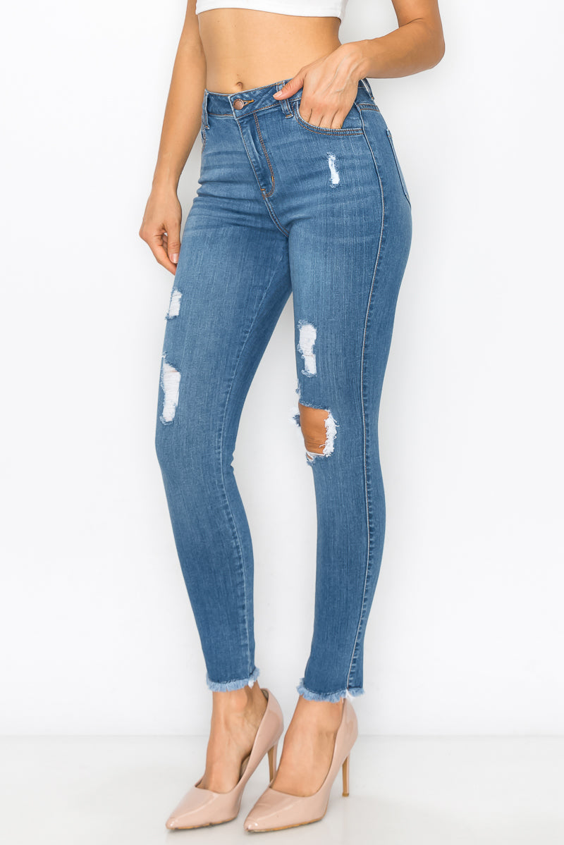 Barbara - High Rise Destructed Skinny