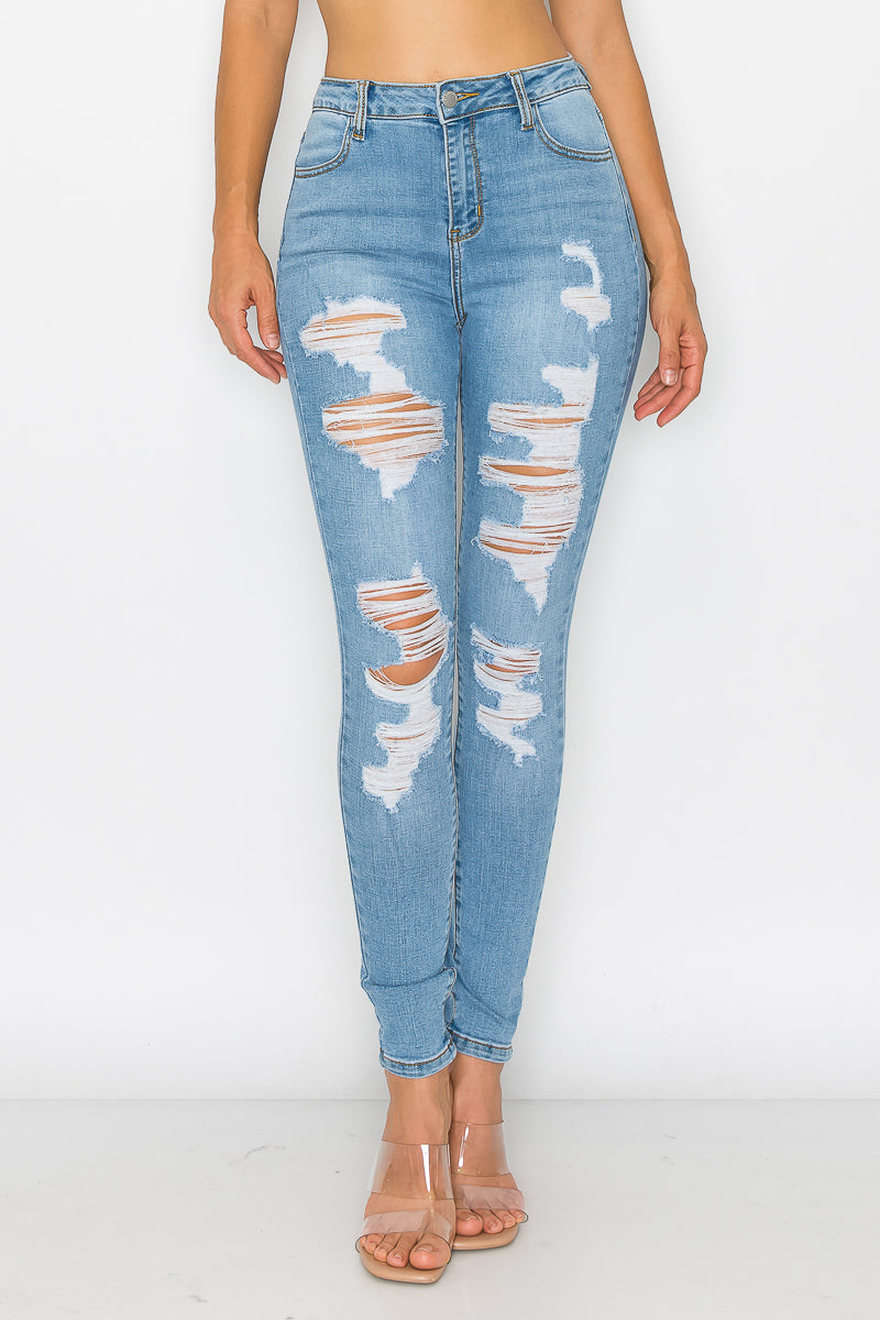 Eva - High Rise Heavily Destructed Skinny