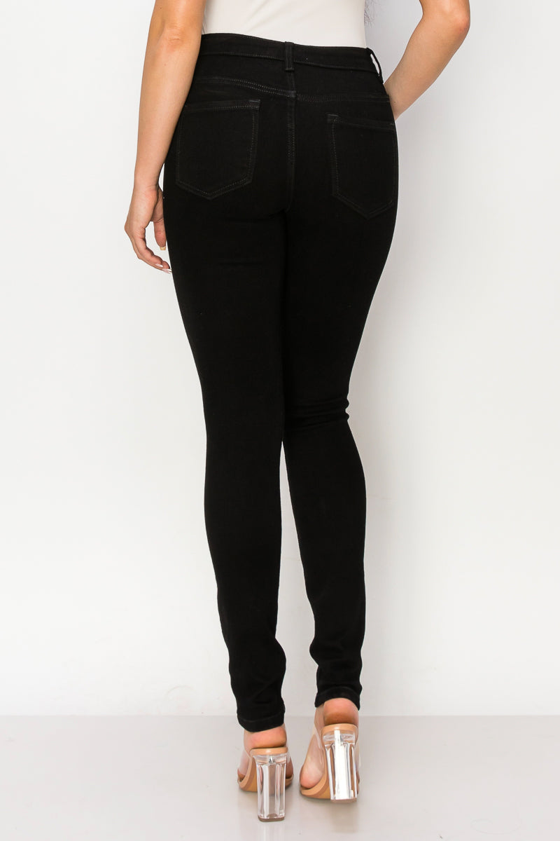 Milania - Classic Mid Rise Stretch Skinny Heavy