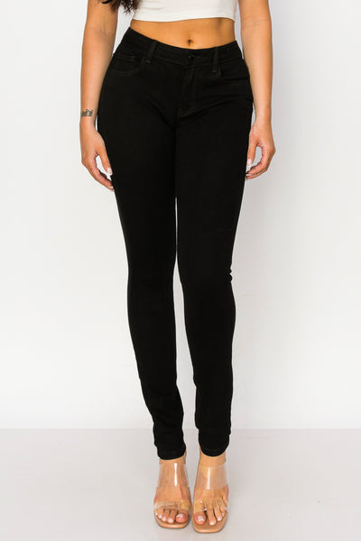 Milania - Classic Mid Rise Stretch Skinny Heavy