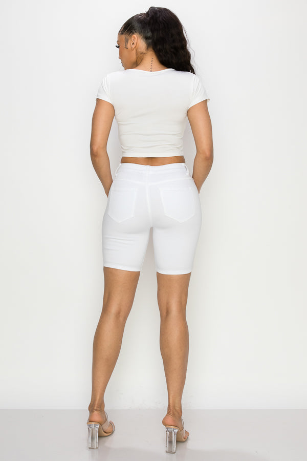 Summer - High Rise Classic Stretch Bermuda